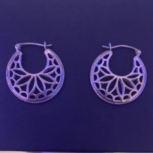 silver hoops